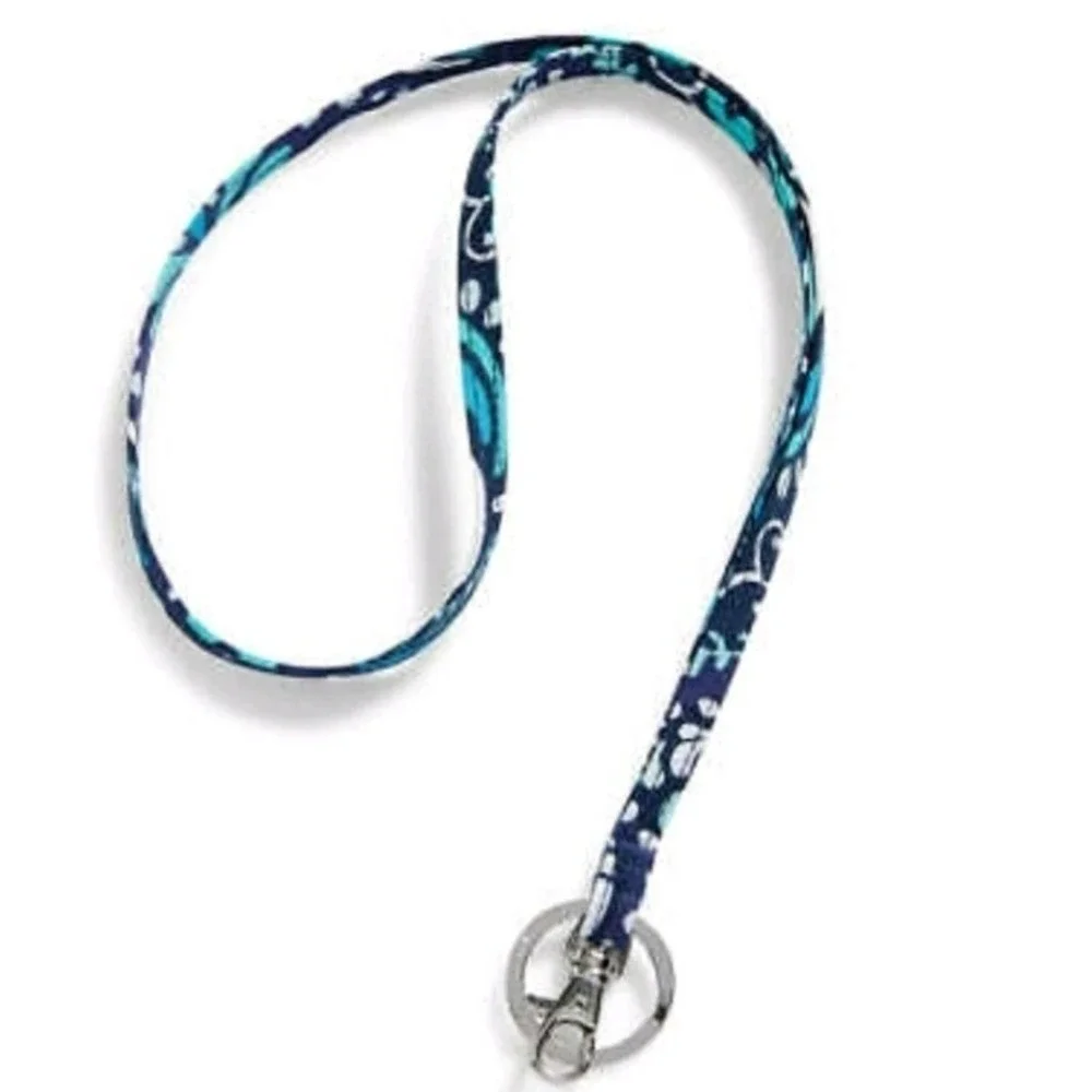 Vera Bradley Breakaway Lanyard Blue Island Medallion Paisley 15972-U60 NWT